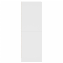 Szafka ze szklanymi drzwiami, biała, 35x37x109 cm