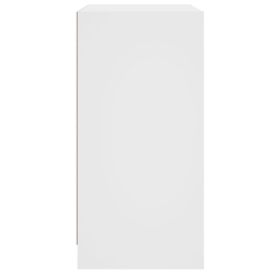 Szafka ze szklanymi drzwiami, biała, 68x37x75,5 cm