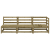 Ogrodowa sofa 3-osobowa, impregnowane drewno sosnowe