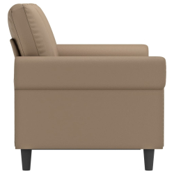 2-osobowa sofa, kolor cappuccino, 120 cm, sztuczna skóra