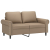 2-osobowa sofa, kolor cappuccino, 120 cm, sztuczna skóra