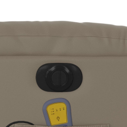 Rozkładany fotel pionizujący z masażem, elektryczny, cappuccino