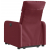 Podnoszony fotel masujący, elektryczny, rozkładany, bordowy