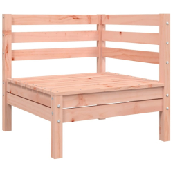 Ogrodowa sofa narożna z poduszkami, lite drewno daglezjowe