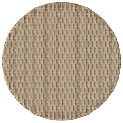 3-cz. zestaw mebli bistro z poduszkami, beżowy, polirattan