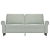Sofa 2-osobowa, jasnoszara, 140 cm, tapicerowana aksamitem