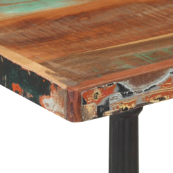 Stolik bistro, 60x60x76 cm, lite drewno odzyskane