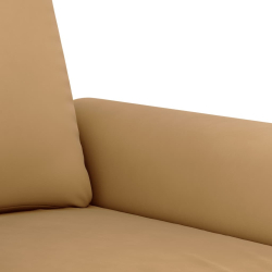 Sofa 3-osobowa, brązowa, 180 cm, tapicerowana aksamitem