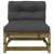 Sofa ogrodowa bez podłokietników, z poduszkami, sosnowa