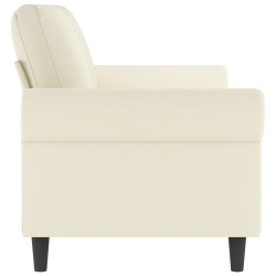 Sofa 3-osobowa, kremowy, 180 cm, tapicerowana aksamitem