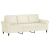 Sofa 3-osobowa, kremowy, 180 cm, tapicerowana aksamitem