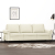 Sofa 3-osobowa, kremowy, 180 cm, tapicerowana aksamitem