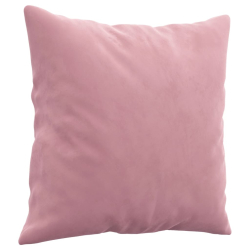 3-osobowa sofa z poduszkami, różowa, 180 cm, aksamit