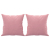 3-osobowa sofa z poduszkami, różowa, 180 cm, aksamit