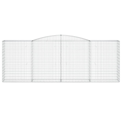 Kosze gabionowe, 20 szt, 400x50x140/160cm, galwanizowane żelazo