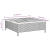 Stolik ogrodowy, czarny, 70x70x25 cm, rattan i drewno akacjowe