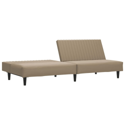 2-osobowa sofa, cappuccino, sztuczna skóra