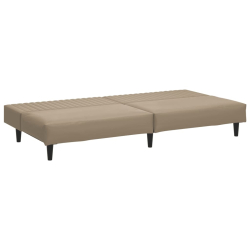 2-osobowa sofa, cappuccino, sztuczna skóra