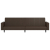 2-osobowa sofa, brązowa, sztuczna skóra