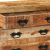 Komoda z 3 szufladami, 80x30x65 cm, lite, surowe drewno mango
