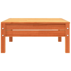 Sofa ogrodowa z poduszkami i podnóżkiem, lite drewno sosnowe