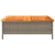 Stolik ogrodowy, szary, 70x70x25 cm, rattan i drewno akacjowe