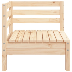 Ogrodowa sofa narożna, lite drewno sosnowe