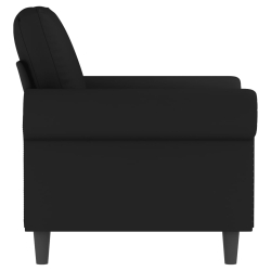 Fotel, czarny, 60 cm, obity aksamitem
