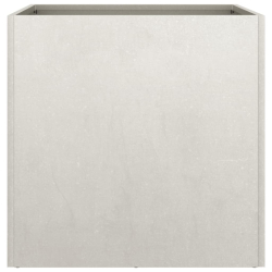 Donice, 2 szt., srebrne, 42x40x39 cm, stal nierdzewna