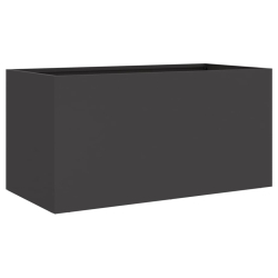 Donica, czarna, 62x30x29 cm, stal walcowana na zimno