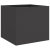 Donice, 2 szt., czarne, 32x30x29 cm, stal walcowana na zimno