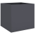 Donice, 2 szt., antracyt, 42x40x39 cm, stal walcowana na zimno