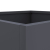 Donice, 2 szt., antracyt, 42x40x39 cm, stal walcowana na zimno