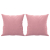 2-osobowa sofa z poduszkami, różowa, 120 cm, aksamit