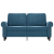Sofa 2-osobowa, niebieski, 120 cm, tapicerowana aksamitem