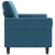 Sofa 2-osobowa, niebieski, 120 cm, tapicerowana aksamitem