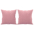 2-osobowa sofa z poduszkami, różowa, 140 cm, aksamit