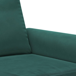 Fotel, ciemnozielony, 60 cm, obity aksamitem