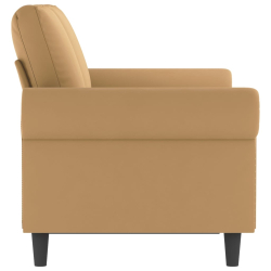 Sofa 2-osobowa, brązowy, 120 cm, tapicerowana aksamitem