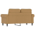 Sofa 2-osobowa, brązowy, 120 cm, tapicerowana aksamitem