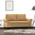 Sofa 2-osobowa, brązowy, 120 cm, tapicerowana aksamitem