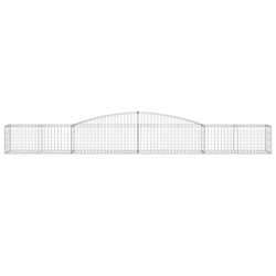 Kosze gabionowe, 25 szt, 400x50x40/60 cm, galwanizowane żelazo