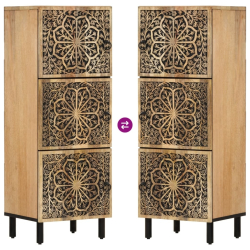 Szafka, 40x33x110 cm, lite drewno mango