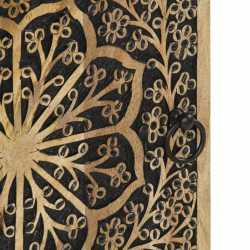 Szafka, 40x33x110 cm, lite drewno mango