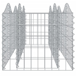 Łukowaty kosz gabionowy, 200x50x50 cm, galwanizowane żelazo