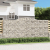 Kosze gabionowe, 10 szt, 400x30x180/200cm, galwanizowane żelazo
