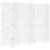 Parawan pokojowy, 6-panelowy, biały, lite drewno paulowni