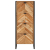 Szafka łazienkowa, 40x30x100 cm, lite drewno akacjowe i żelazo