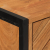 Szafka łazienkowa, 40x30x100 cm, lite drewno akacjowe i żelazo