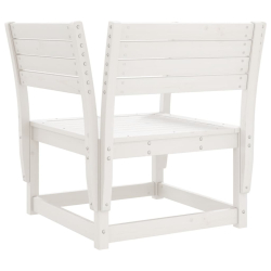 Krzesło ogrodowe, białe, lite drewno sosnowe